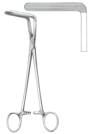 Wertheim-Cullen Clamp Forceps BJ 21.5cm/8 1/2"