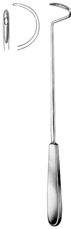 Deschamps Ligature Needles Blunt 27cm/10 1/2" Right