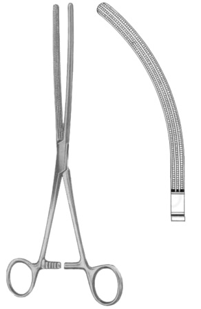 Doyen-Atrauma Intestinal Clamps Forceps BJ Curved 18cm/7"