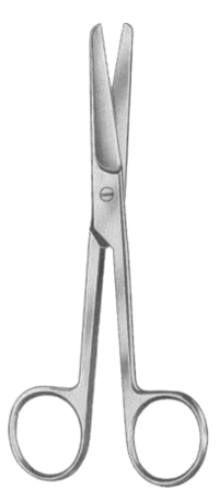 Operating Scissors Straight Fig # 1 13cm/5" Bl/Bl