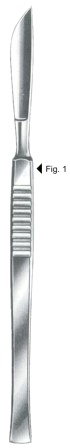 Bergmann Dissecting Knives 14.5cm/5 3/4" Fig # 1