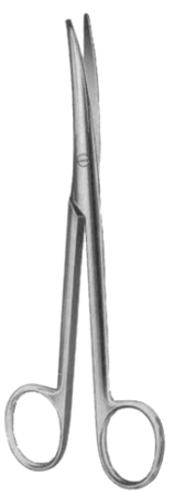 Mayo-Stille Dissecting Scissors Curved 17cm/6 3/4"