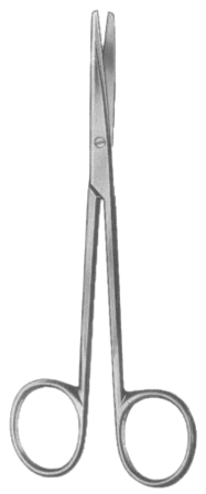 Metzenbaum Dissecting Scissors Straight Fig. 1 14.5cm/5 3/4"
