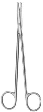 Metzenbaum Dissecting Scissors Straight 20cm/8" Bl/Bl