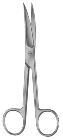 Operating Scissors Curved Fig # 3 13cm/5" Sh/Sh