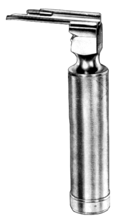 Miller-Baby Battery Handle for Laryngoscopes (without batteries) and Baby Blade Fig 0, 55mm