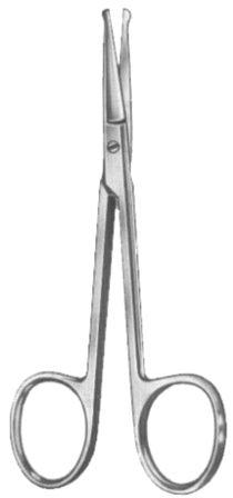 Fine Scissors Straight  9cm/3 1/2" Bl/Bl
