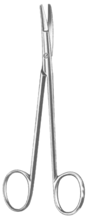 Kilner Ragnell Scissors Curved 12cm/4 3/4"