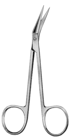 Eye Scissors Angled  9cm/3 1/2"