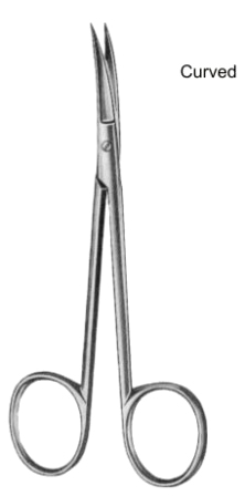 Eye Scissors Curved 11.5cm/4 1/2"