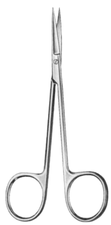 Fine Eye Scissors Straight 11.5cm/4 1/2"