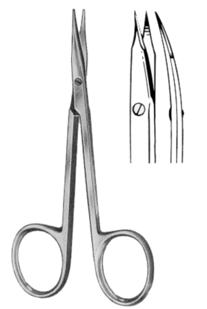 Tonotomy Scissors Pointed Curved 11.5cm/4 1/2"