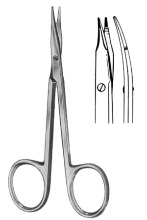 Tonotomy Scissors Blunt Curved 11.5cm/4 1/2"