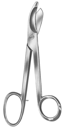 Bruns Bandage Scissors 24cm/9 1/2" Saw edge