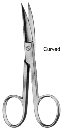Nail Scissors Curved 10.5cm/4 1/4"