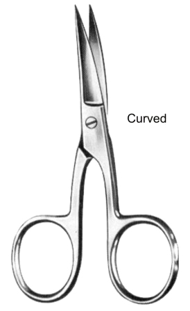 Nail Scissors Curved 10.5cm/4 1/4"