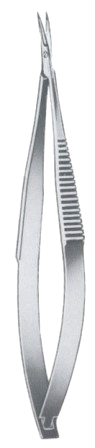 Iridectomy Scissors Curved 10cm/4"