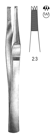 Lanes Tissue Fcps 2x3T 15cm