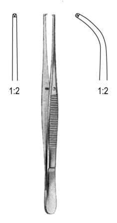 Semken Tissue Fcps 1x2T 12.5cm