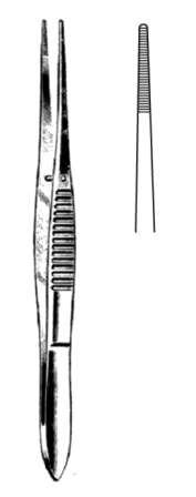 Fine Pattern D/Fcps serrated str 11.5cm