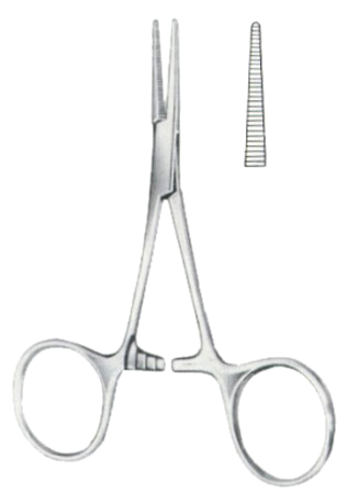 Hartmann Hemostatic Forceps BJ Straight 10cm/4"