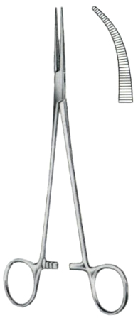Halstead-Mosquito Hemostatic Forceps BJ Curved 18cm/7"