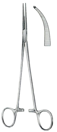Halstead-Mosquito Hemostatic Forceps BJ Curved 1:2 21cm/8 1/4"
