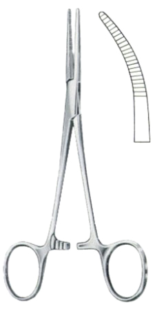 Kelly HemostaticForceps BJ Curved 14cm/5 1/2"