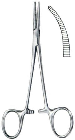 Baby-Crile Hemostatic Forceps BJ Curved 1:2 14cm/5 1/2"
