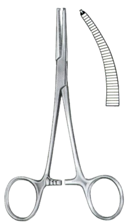 Crile Hemostatic Forceps BJ Curved 1:2 14cm/5 1/2"
