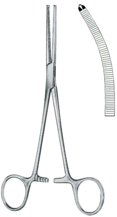 Ochsner-Kocher Hemostatic Forceps BJ Curved 1:2 13cm/5"