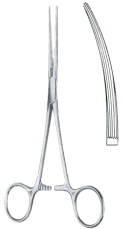 Bainbridge Hemostatic Forceps BJ Curved 18cm/7"