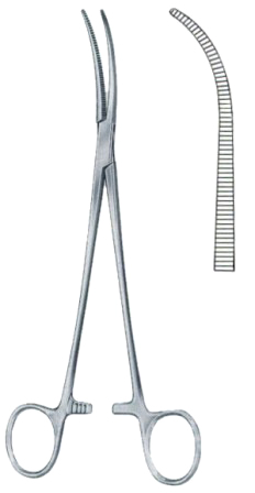 Kelly Hemostatic Forceps BJ Curved 19cm/7 1/2"