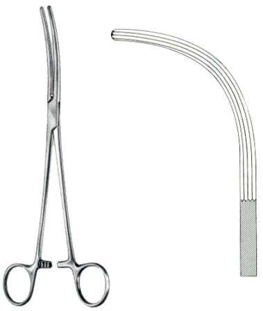 Crafoord-Sellors Hemostatic Forceps BJ Full Curved 22cm/8 3/4"