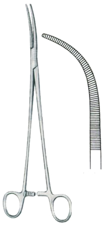 Zenker Ligature Forceps BJ Full Curved 29.5cm/11 1/2"