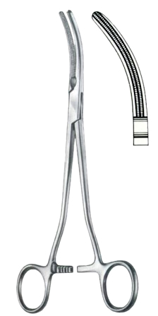 Rogers Parametrium Forceps BJ Curved 24.5cm/9 3/4"