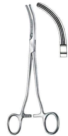 Rogers Parametrium Forceps BJ Full Curved 21.5cm/8 1/2"