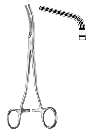 Rogers Parametrium Forceps BJ Angled Curved 23.5cm/9"