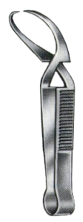 Engl.Modell Towel Forceps 9cm/3 1/2"