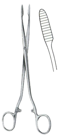 Duplay Dressing Forceps SJ Curved 20cm/8"