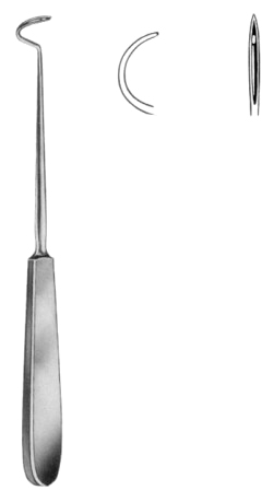 Deschamps Ligature Needles Sharp 20cm/8" Left
