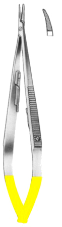 Castroviejo Micro Needle Holders Straight 21cm/8 1/4" Smooth TC GOLD