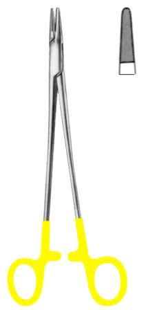 Mayo-Hegar Needle Holders BJ 20cm/8" Heavy Pattern TC GOLD