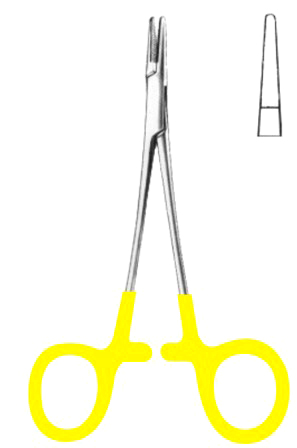 Halsey Needle Holders BJ 13cm/5" Smooth TC GOLD