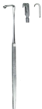 Wound Retractors Sharp 2 Prongs 16cm/6 1/4" Flexible