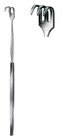 Wound Retractors Standard Sharp 3 Prongs 16cm/6 1/4"