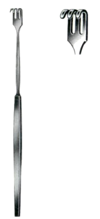 Wound Retractors Blunt  3 Prongs 16cm/6 1/4"