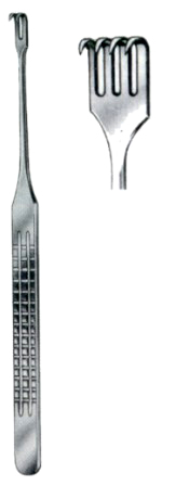 Langenbeck-Green Retractors Sharp 3 Prongs 16cm/6 1/4"