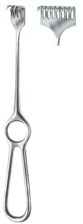 Volkmann Retractors Blunt  8 Prongs 9x40 22cm/8 3/4"