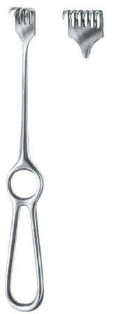 Volkmann Retractors Semi-Sharp 6 Prongs 9x29 22cm/8 3/4"